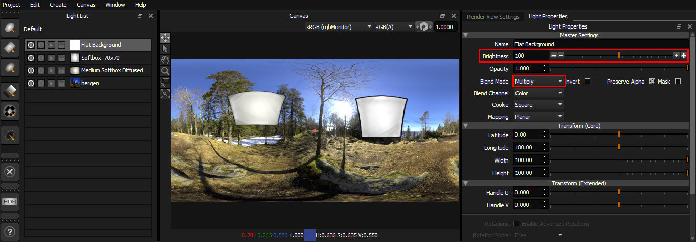 Change the brightness of the whole HDRI map with a single light - The ...